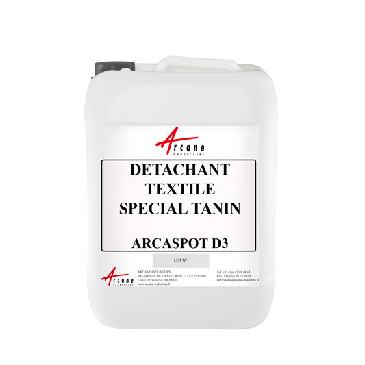 Détachant textile spécial tache tanin – ARCASPOT D3 Flacon 1L