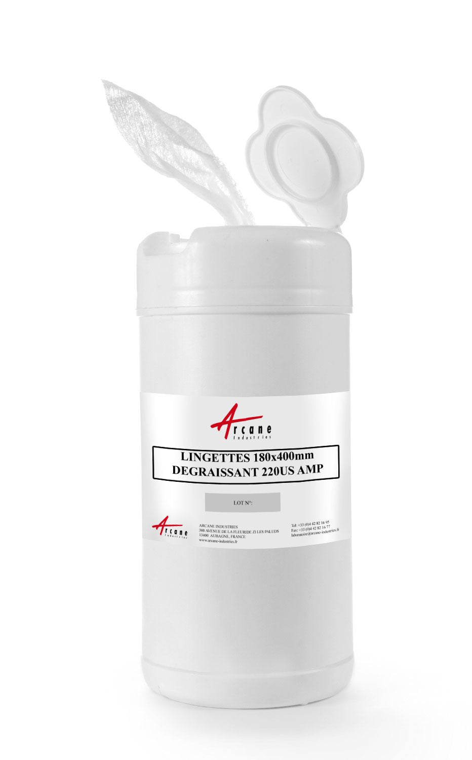 Eco-Responsible Degreaser Cleaner Before Painting Box of 60 Wipes STD 220US AMP