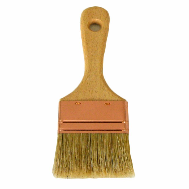 Varnishing brush without ferrule, silk spalter 60 mm wide