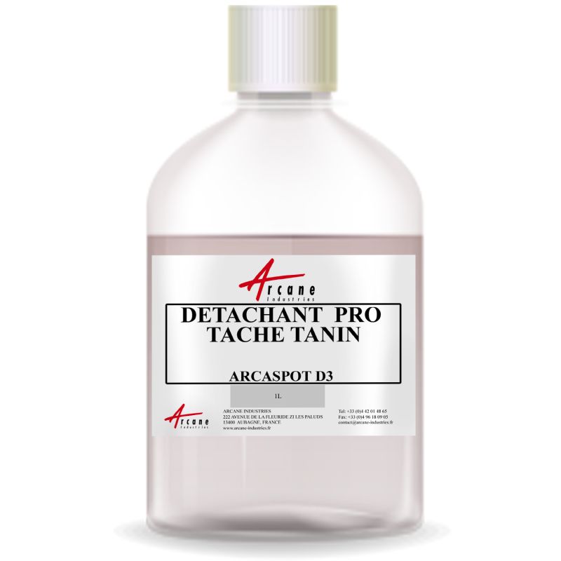 Détachant spécial tanin pour machine nettoyage à sec - ARCADRY L
