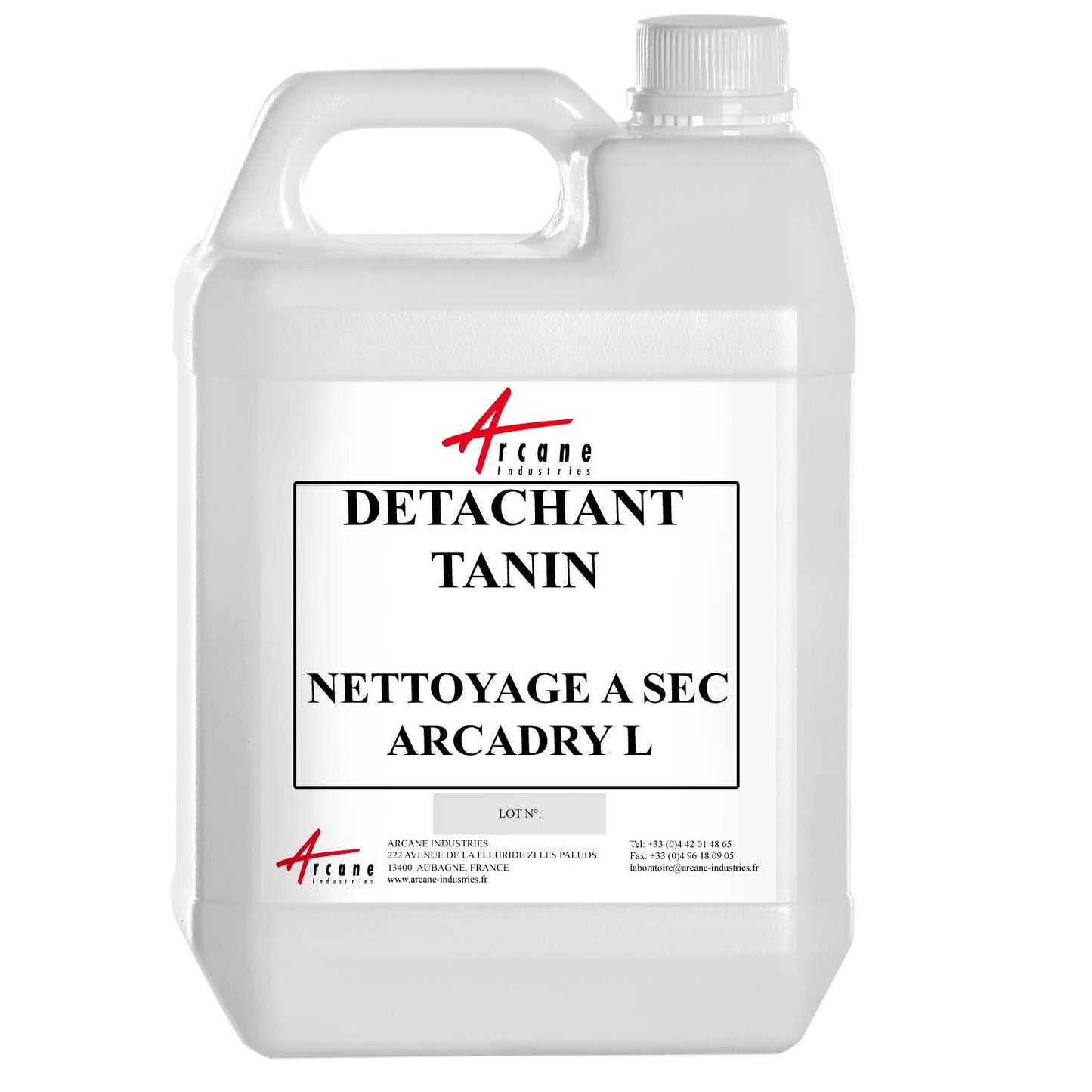 Détachant spécial tanin pour machine nettoyage à sec - ARCADRY L