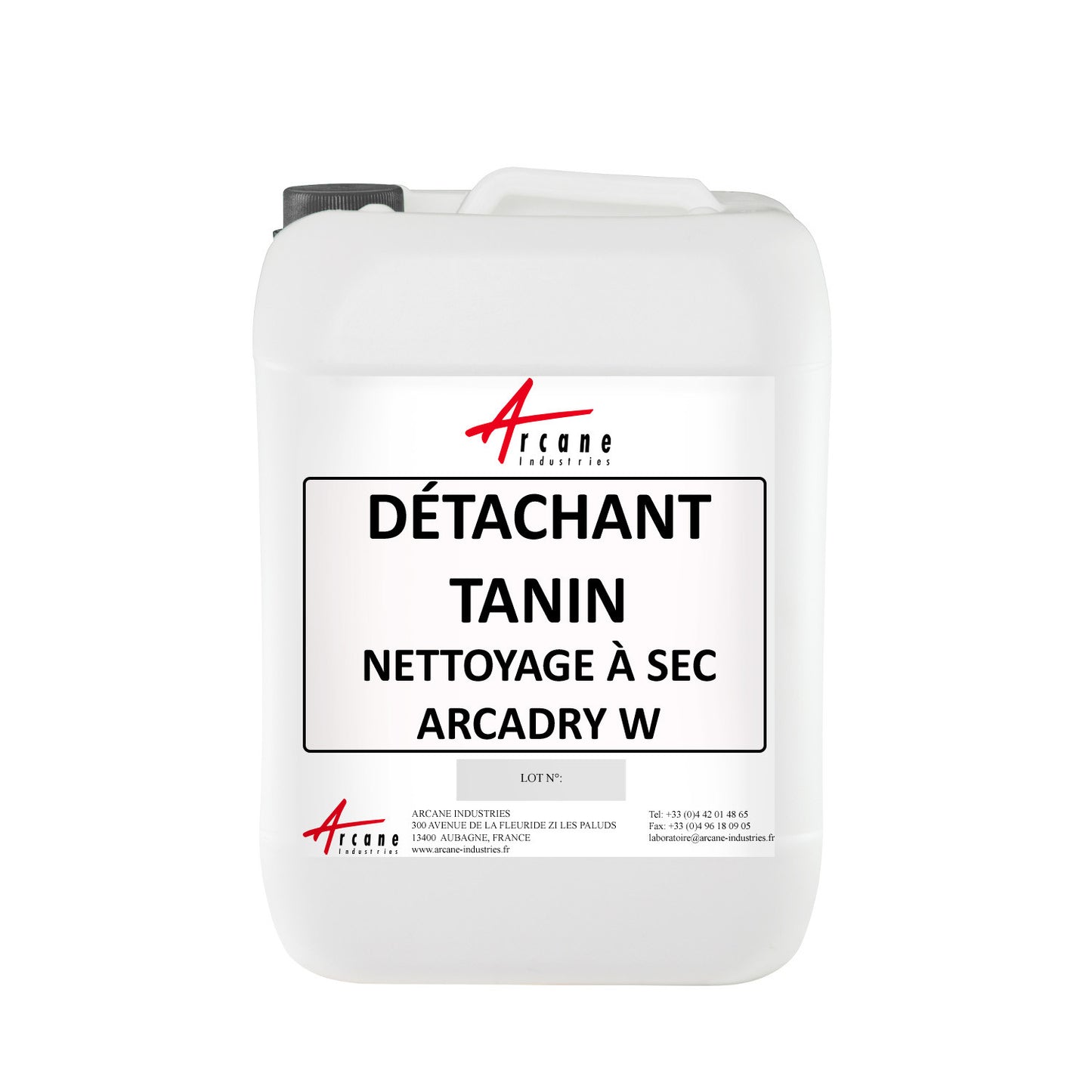 Détachant spécial tanin pour machine nettoyage à sec - ARCADRY L