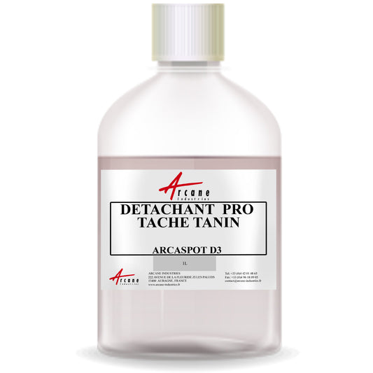 Détachant textile spécial tache tanin – ARCASPOT D3 Flacon 1L