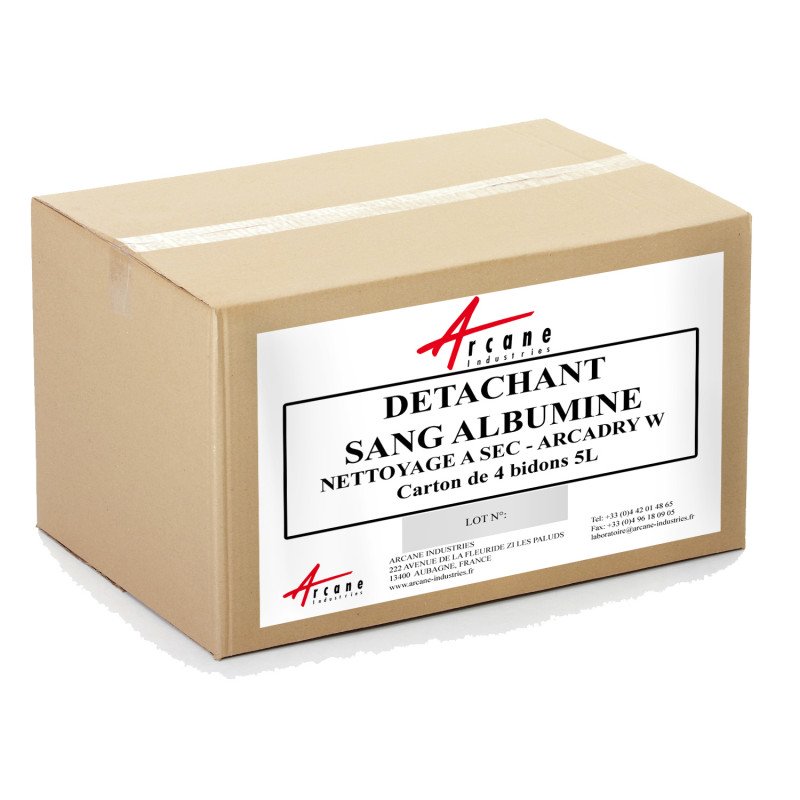 Détachant sang et albumine pour machine nettoyage à sec - ARCADRY W