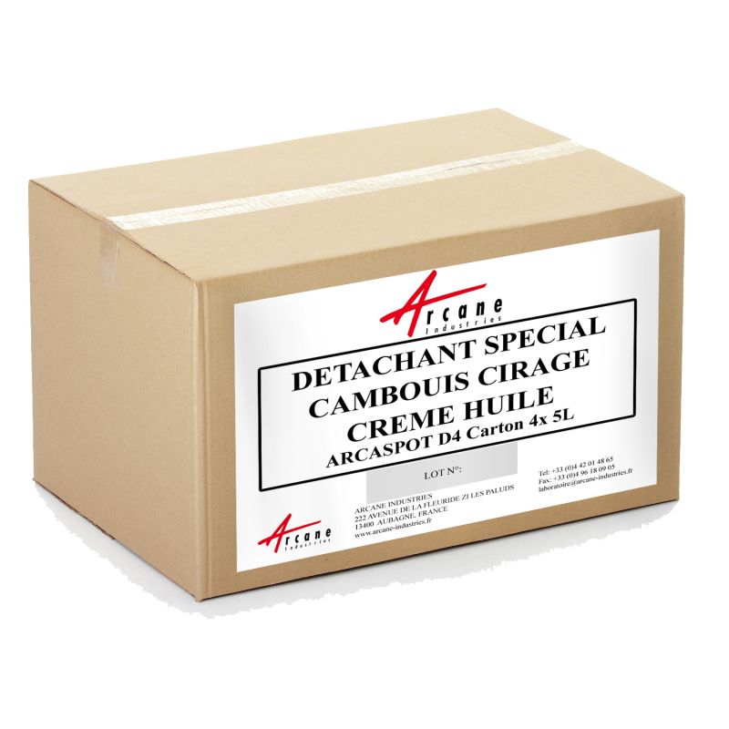 Grease, shoe polish, cream and oil stain remover - ARCASPOT D4