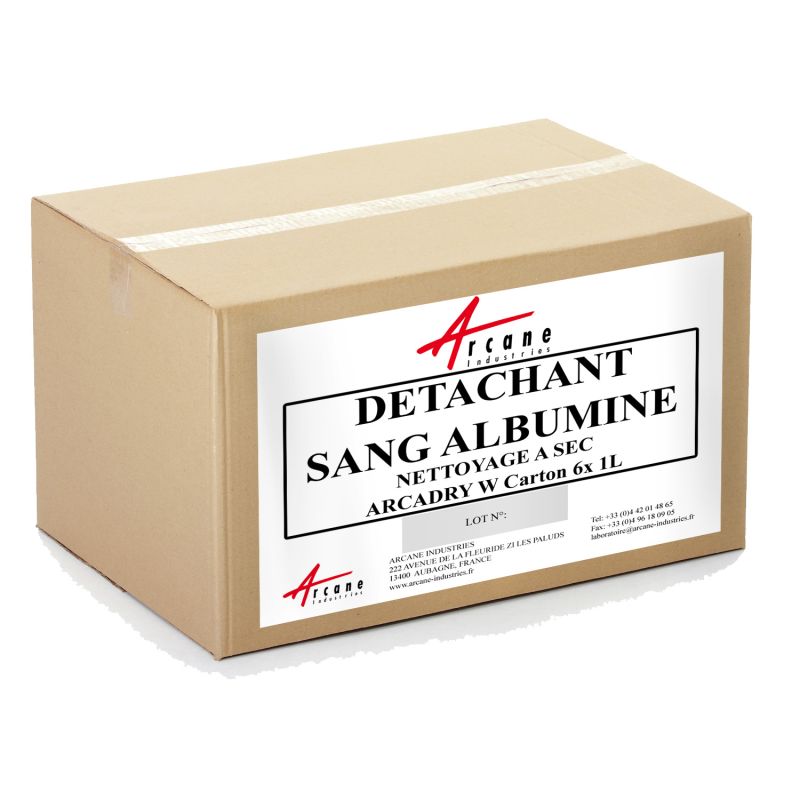 Détachant sang et albumine pour machine nettoyage à sec - ARCADRY W