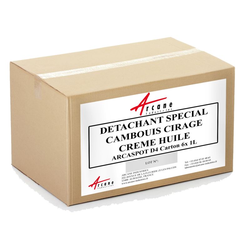 Grease, shoe polish, cream and oil stain remover - ARCASPOT D4