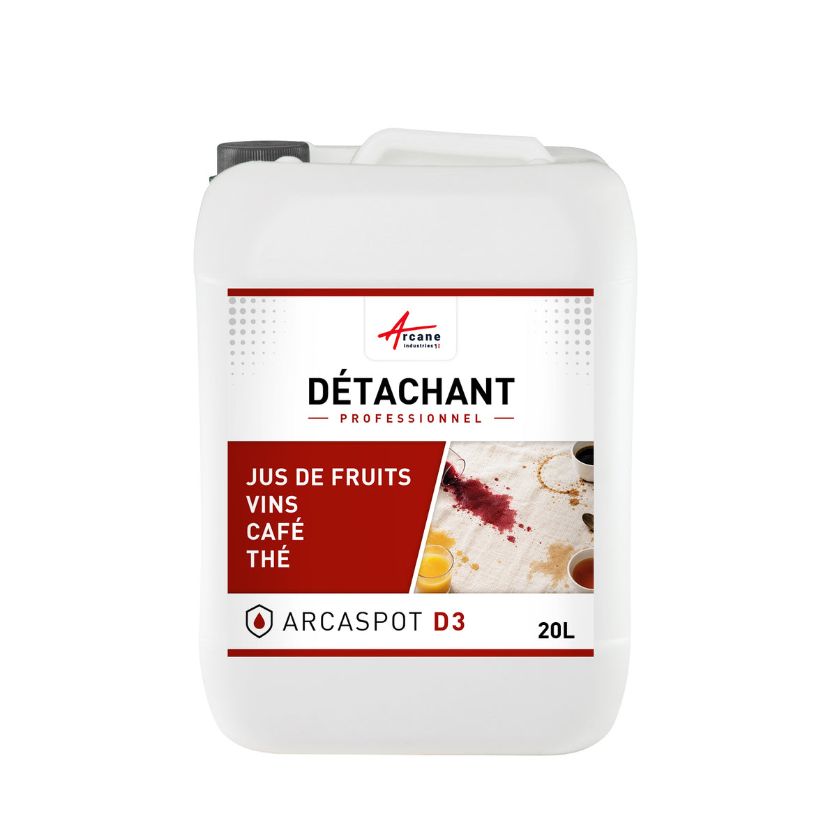 Textile stain remover for tannin stains – ARCASPOT D3