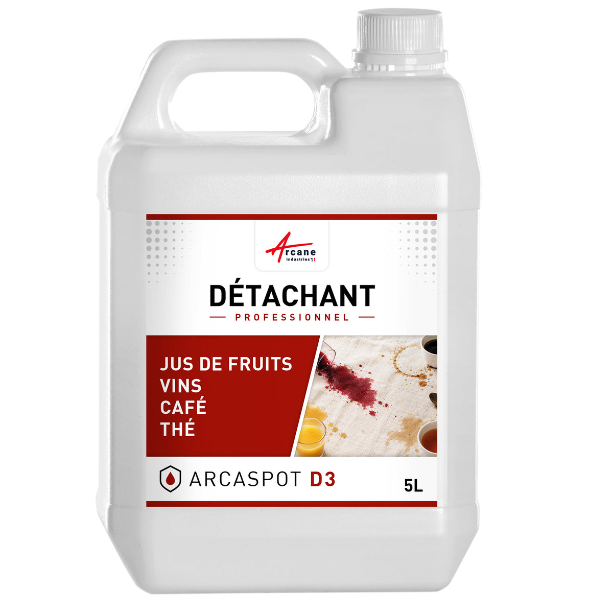 Textile stain remover for tannin stains – ARCASPOT D3