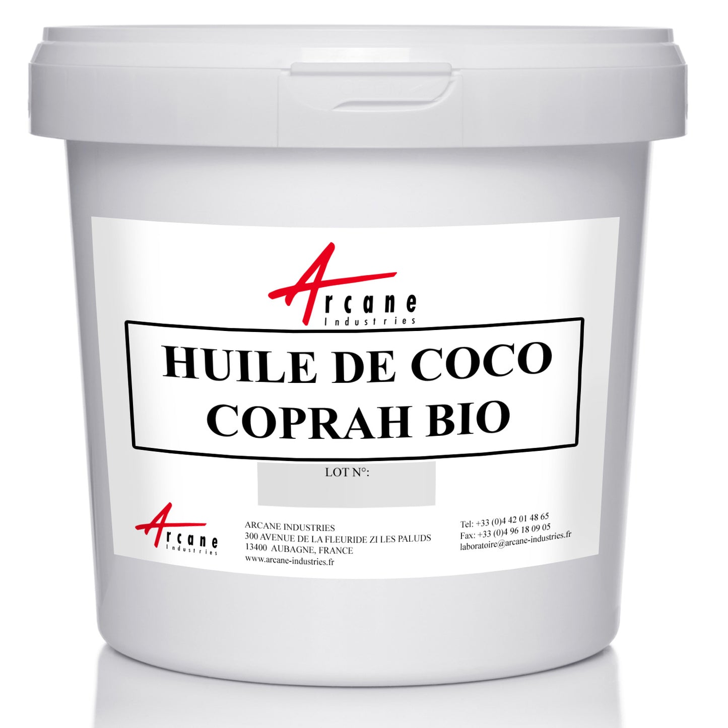 Huile de Coprah (Huile de Noix de Coco) Raffinée Biologique - CAS N° 8001-31-8