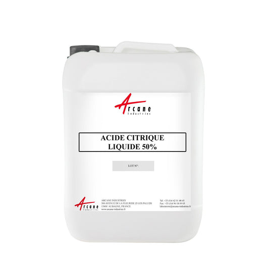 Acide Citrique Liquide 50% - Détartrant Bidon 5L