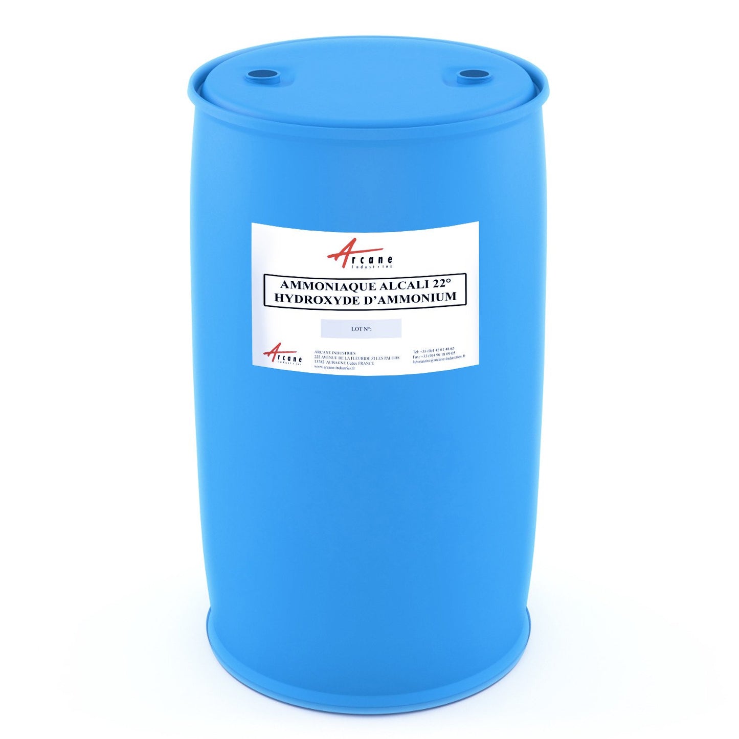 Ammoniaque (ou ammoniac) Alcali 22° - Hydroxyde d'ammonium Fut 200L