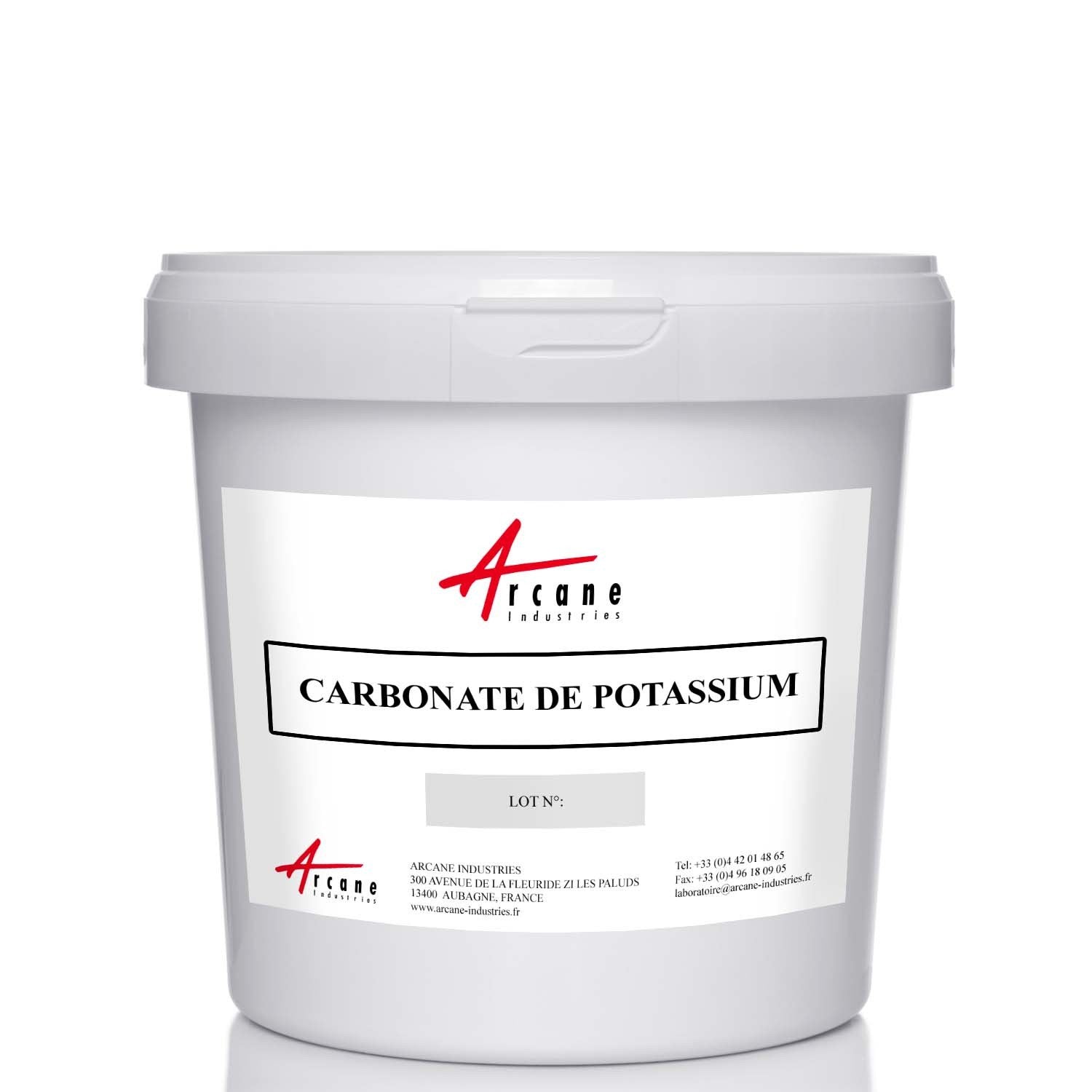 Carbonate de Potassium CAS 584-08-7 Seau 5kg