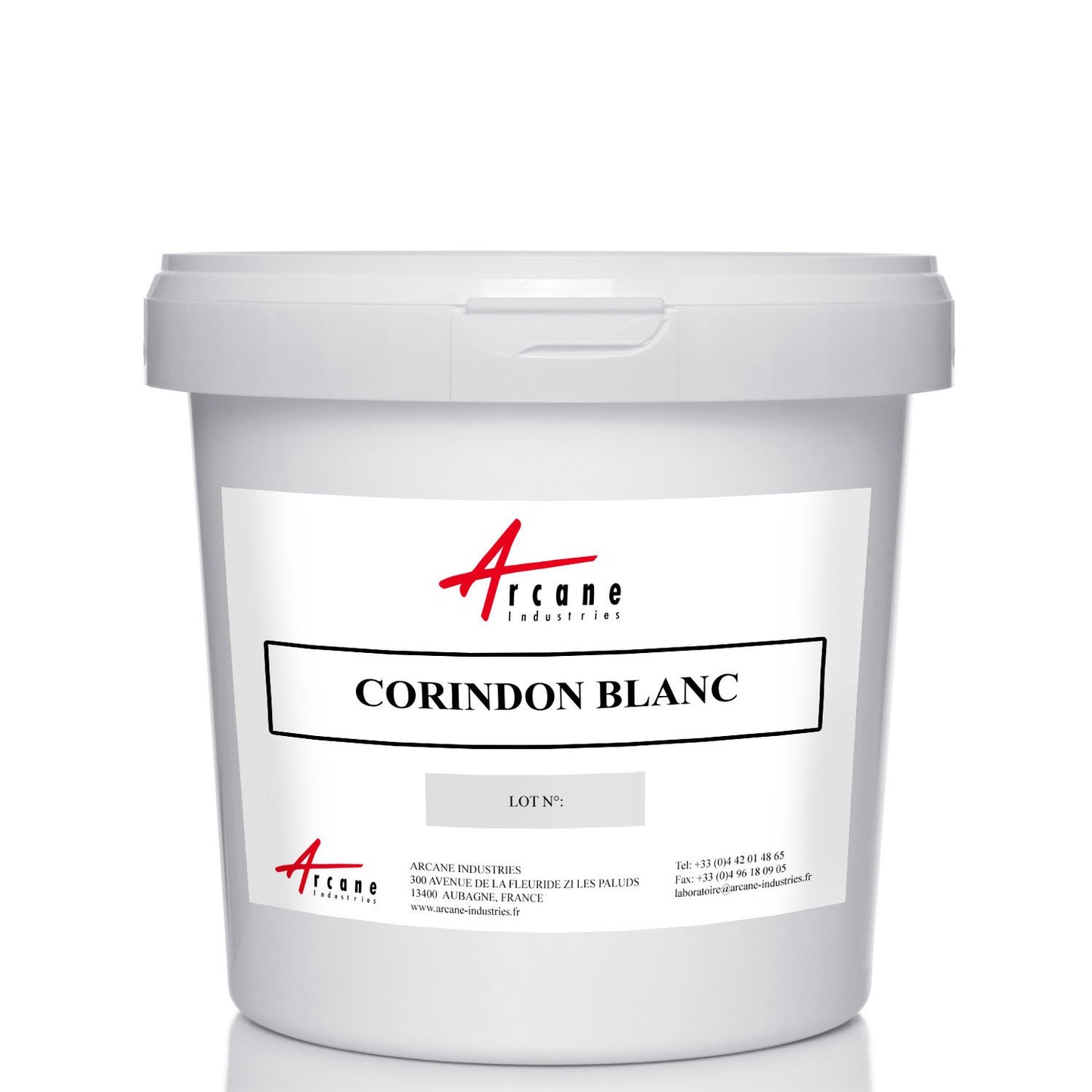 White corundum for sandblasting, micro-blasting and anti-slip resin paint 4kg Bucket