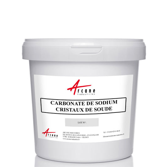 Cristaux de Soude / Carbonate de Sodium EcoCert - CAS N° 497-19-8 Seau 4kg
