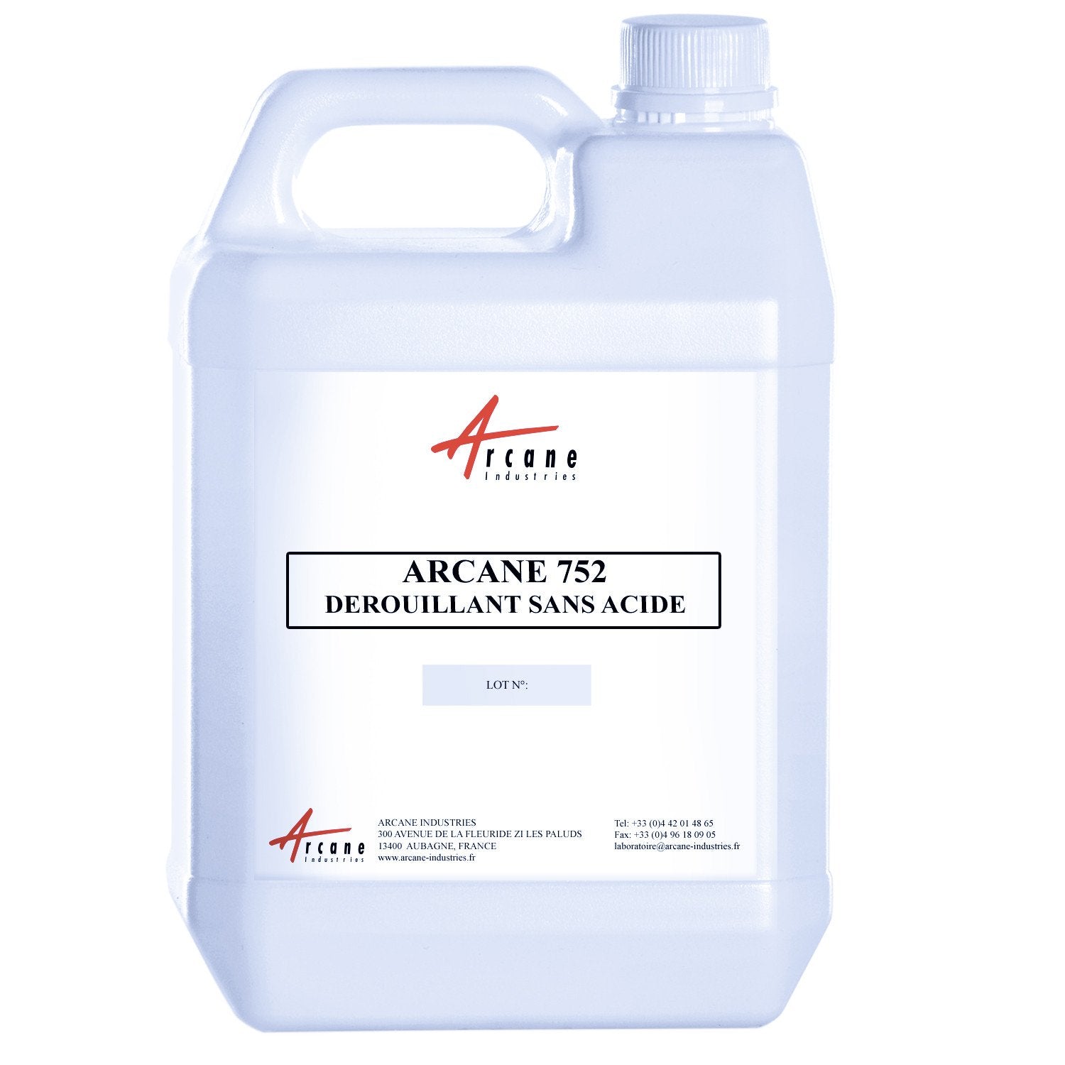 Acid-free metal rust remover Jerry Can 5L ARCANE 752