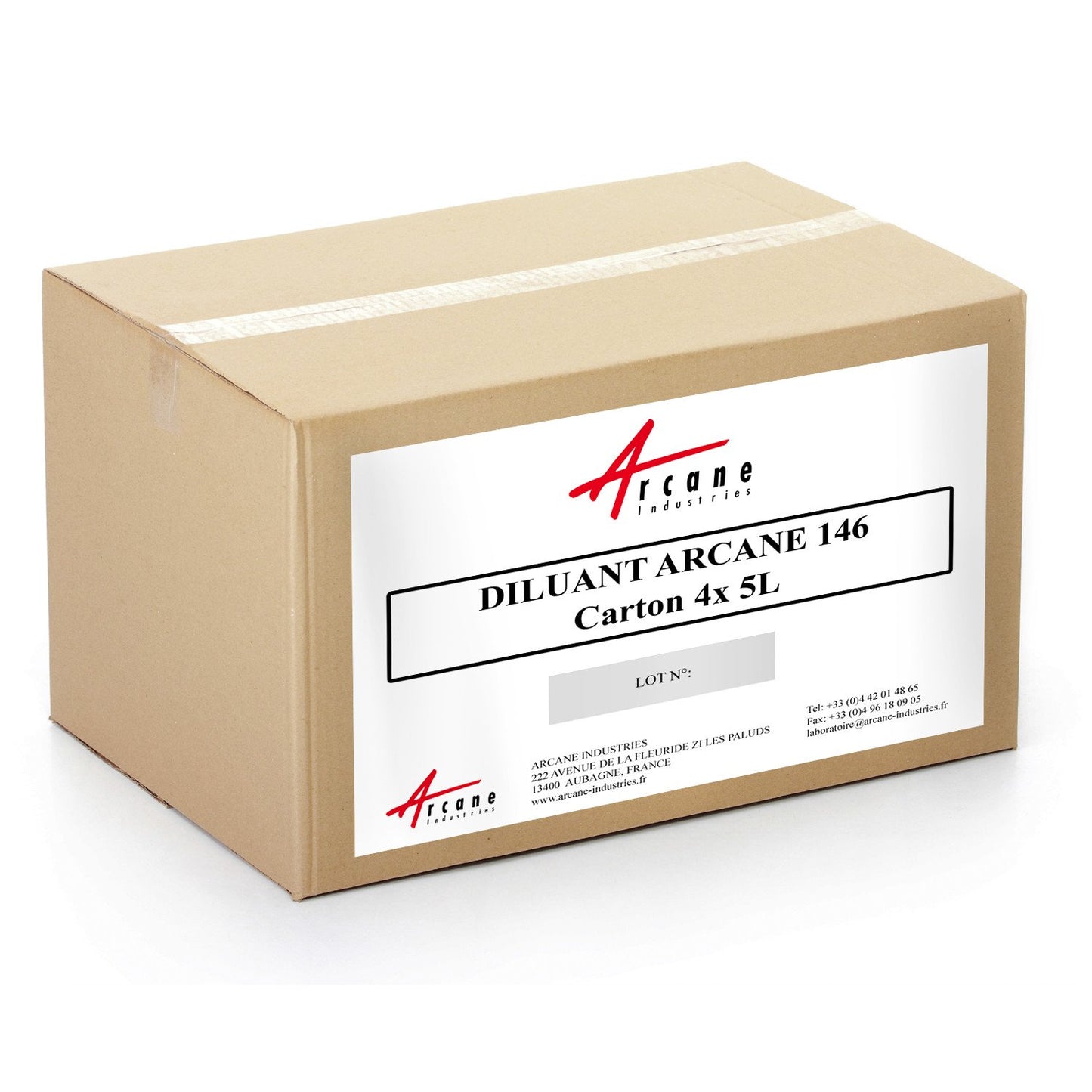 Non-CMR Solvent-Based Paint Thinner Cleaner Stripper for Paint Guns DILUANT 146 Carton 4x5L