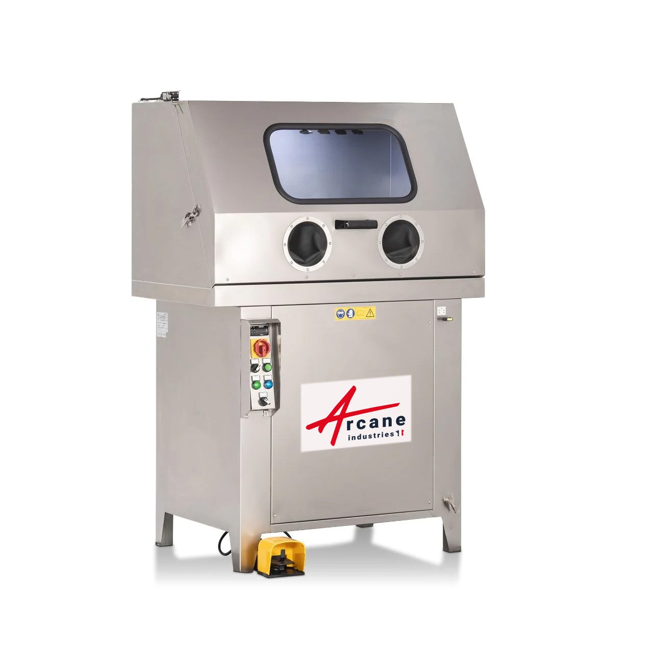 Large degreasing cabinet front opening high and low pressure 1040x640x550 mm Closed