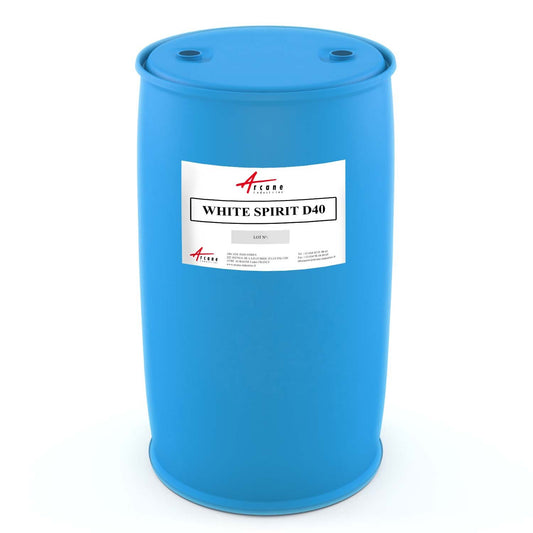 Hydrocarbures Désaromatisés White Spirit D40 - CAS 64742-48-9 Bidon 20L / Arrêté 08/06/1993: Produits pétroliers détaxés aux usages réglementés. Interdits comme carburant ou combustible.