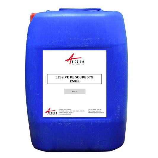 Lessive de soude 30% EN896 - Hydroxyde de sodium Norme Traitement Eau Potable Fût 266kg