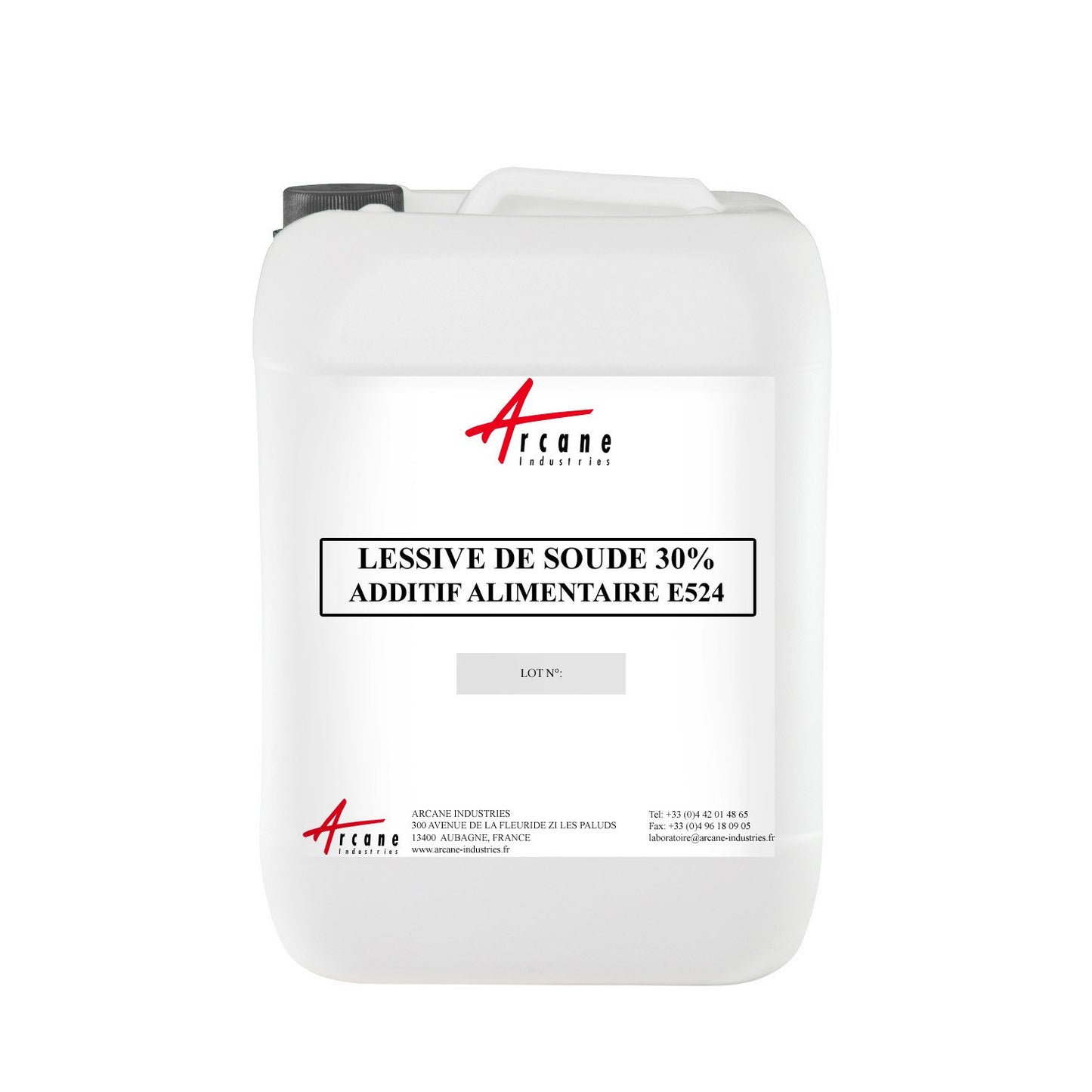 Soda Lye 30% Food Grade E524 - CAS 1310-73-2 27kg Jerry Can